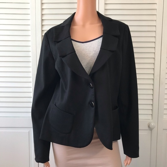 New SANDRO Sportswear Black Blazer Size Large - Picture 1 of 9